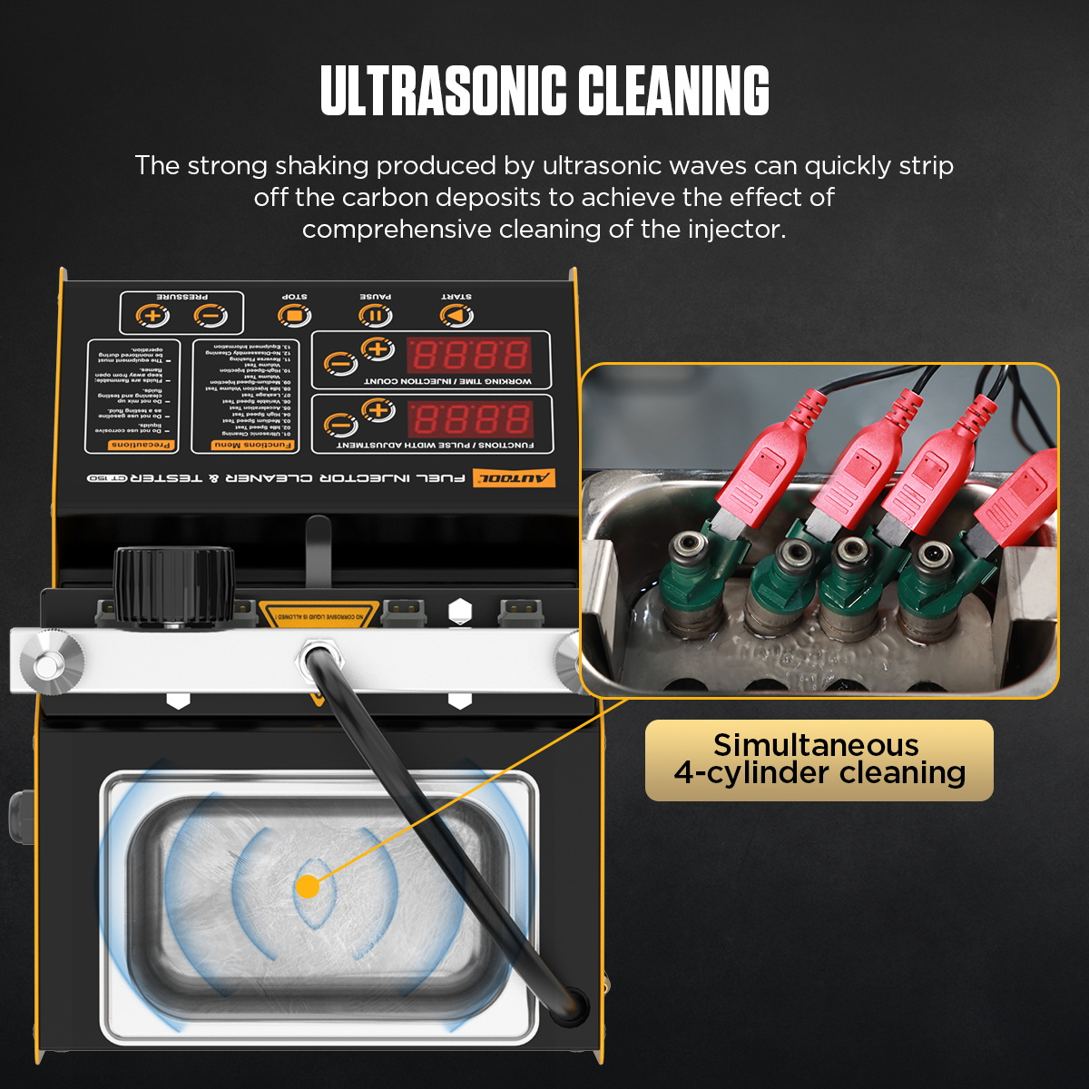 AUTOOL CT150 Fuel Injector Tester and Cleaner Machine