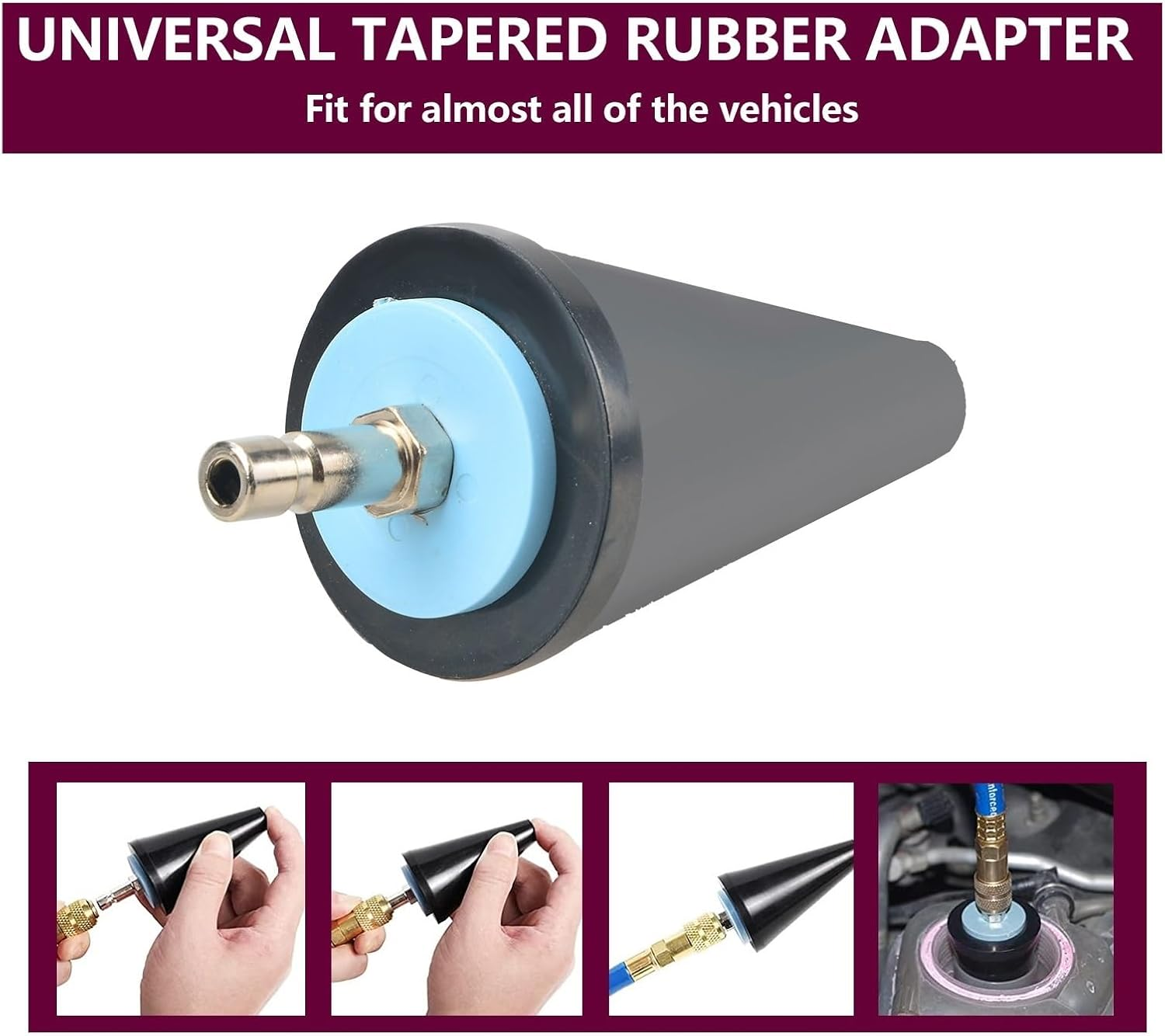 3Pc Automotive Cooling System Vacuum Refill Pump Kit, Radiator Coolant Antifreeze Injector Tool