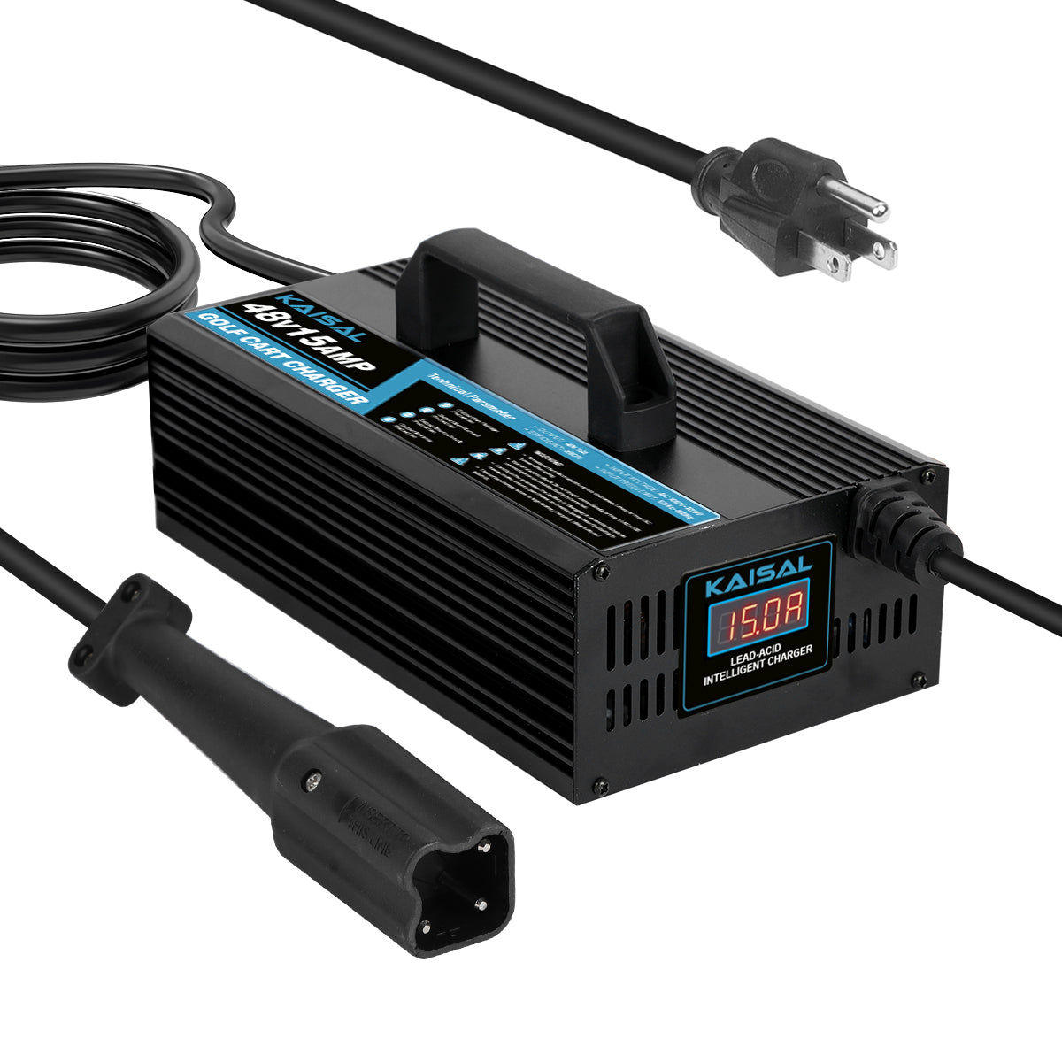 36 Volt Golf Cart Battery Charger for EZGO Yamaha Club Car Golf Carts, 18 Amp 36V Golf Cart Charger 36 Volt EZ GO Club Car Charger, Trickle Charge,5-7 Hours Full Charge,16FT Cord for Lead Acid Battery