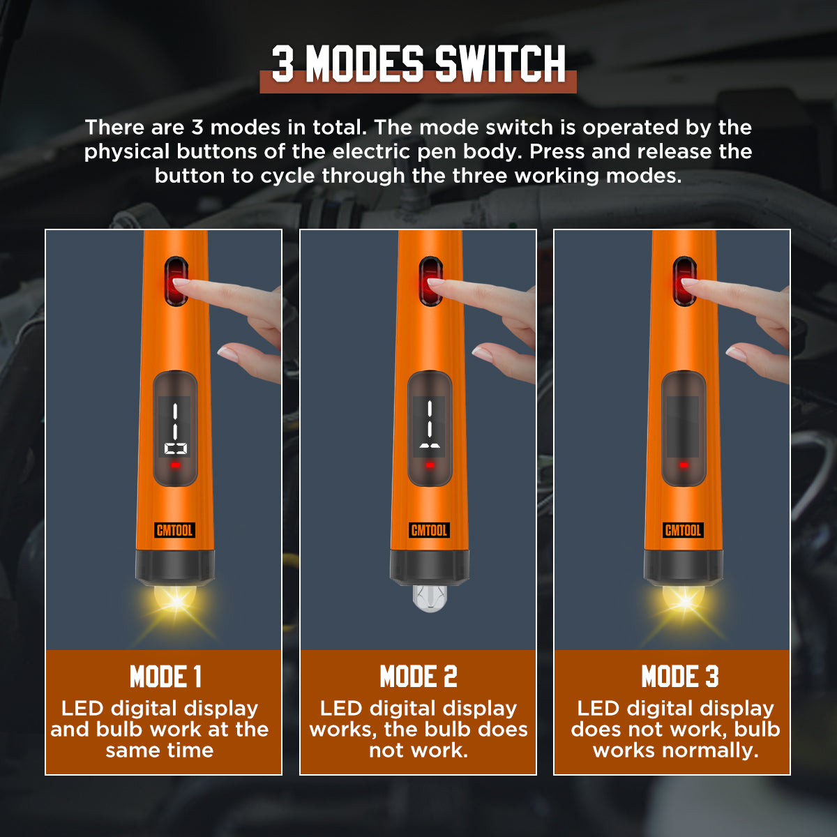 CMTOOL P50 multifunctional vehicle voltage tester 12v