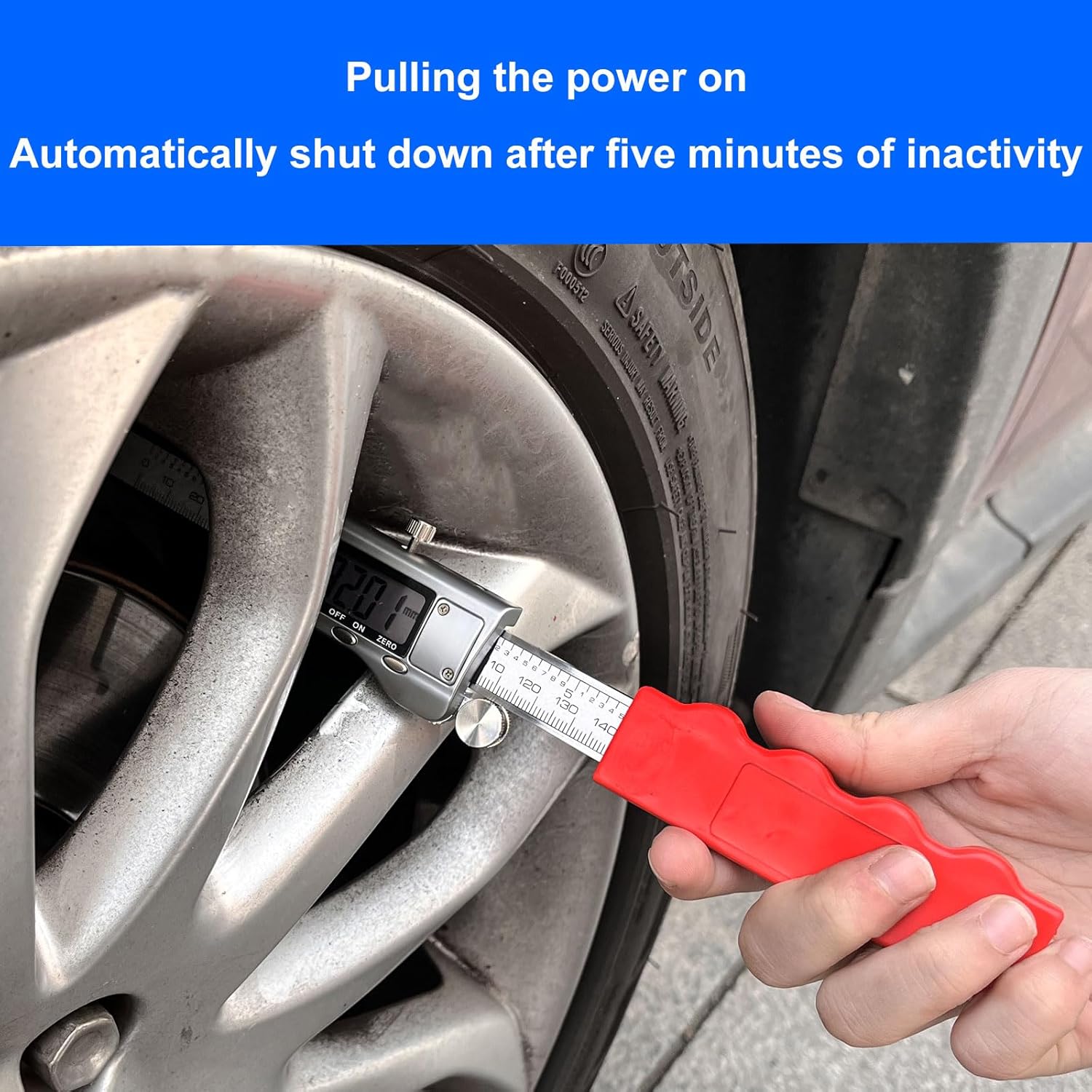 CMTOOL Disc Brake Rotor Micrometer,Digital Caliper Measuring Tool for Disc Brake-6 Inch/150mm,Brake Measuring Tool wtih Caliper- Inch/Metric Conversion, Brake Caliper with Stainless Steel