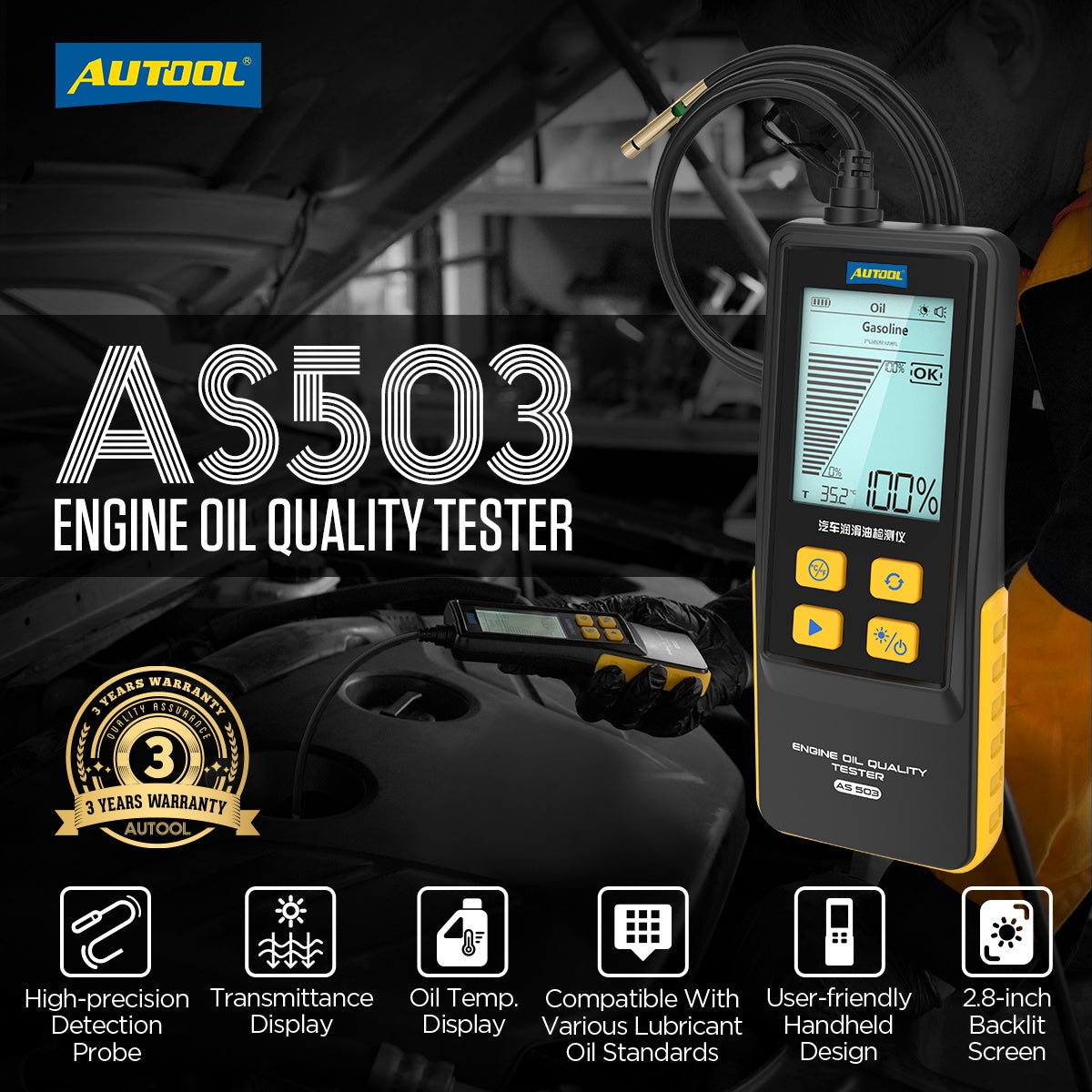 AUTOOL AS503 Engine Oil Tester
