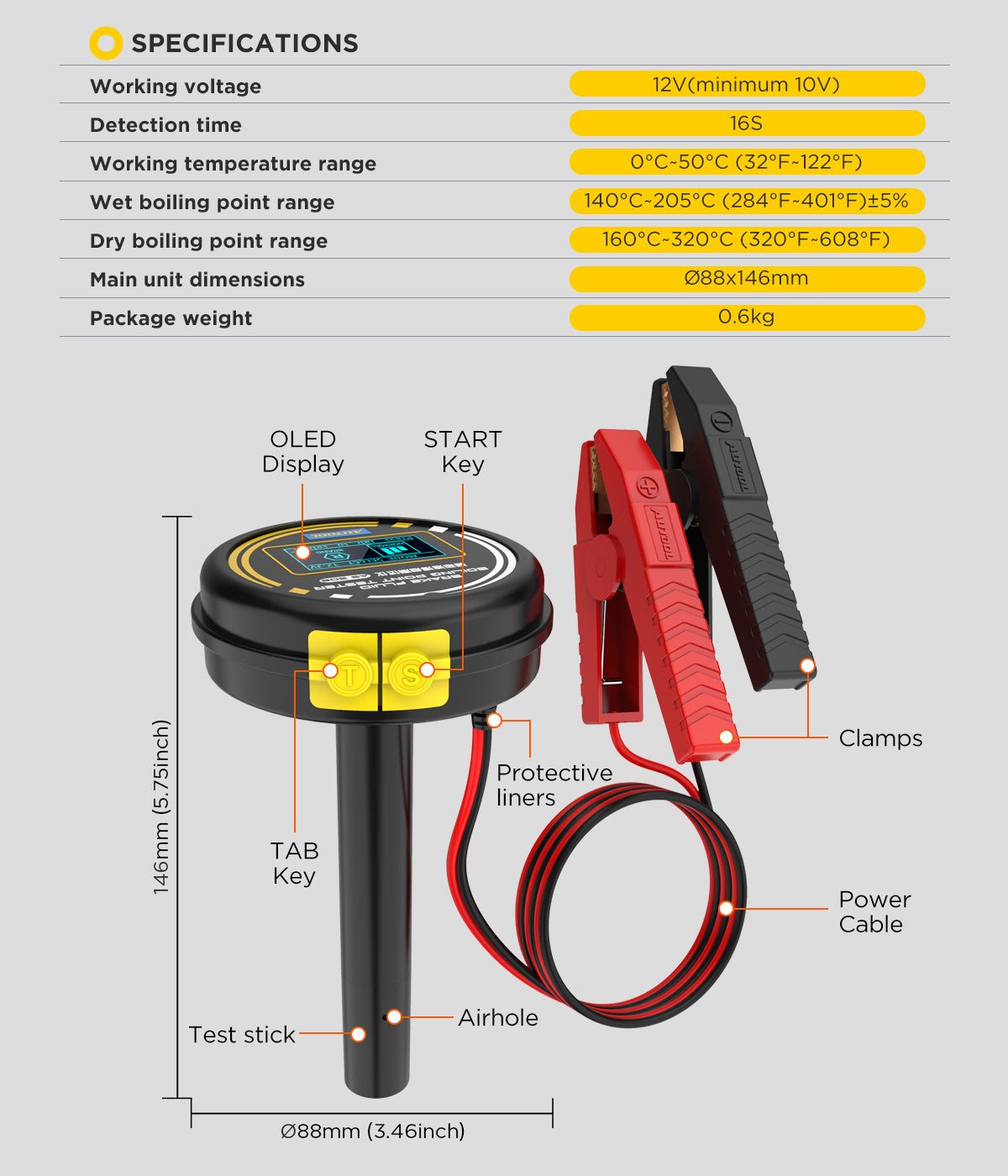 AUTOOL AS506 Automobile Brake Fluid Tester