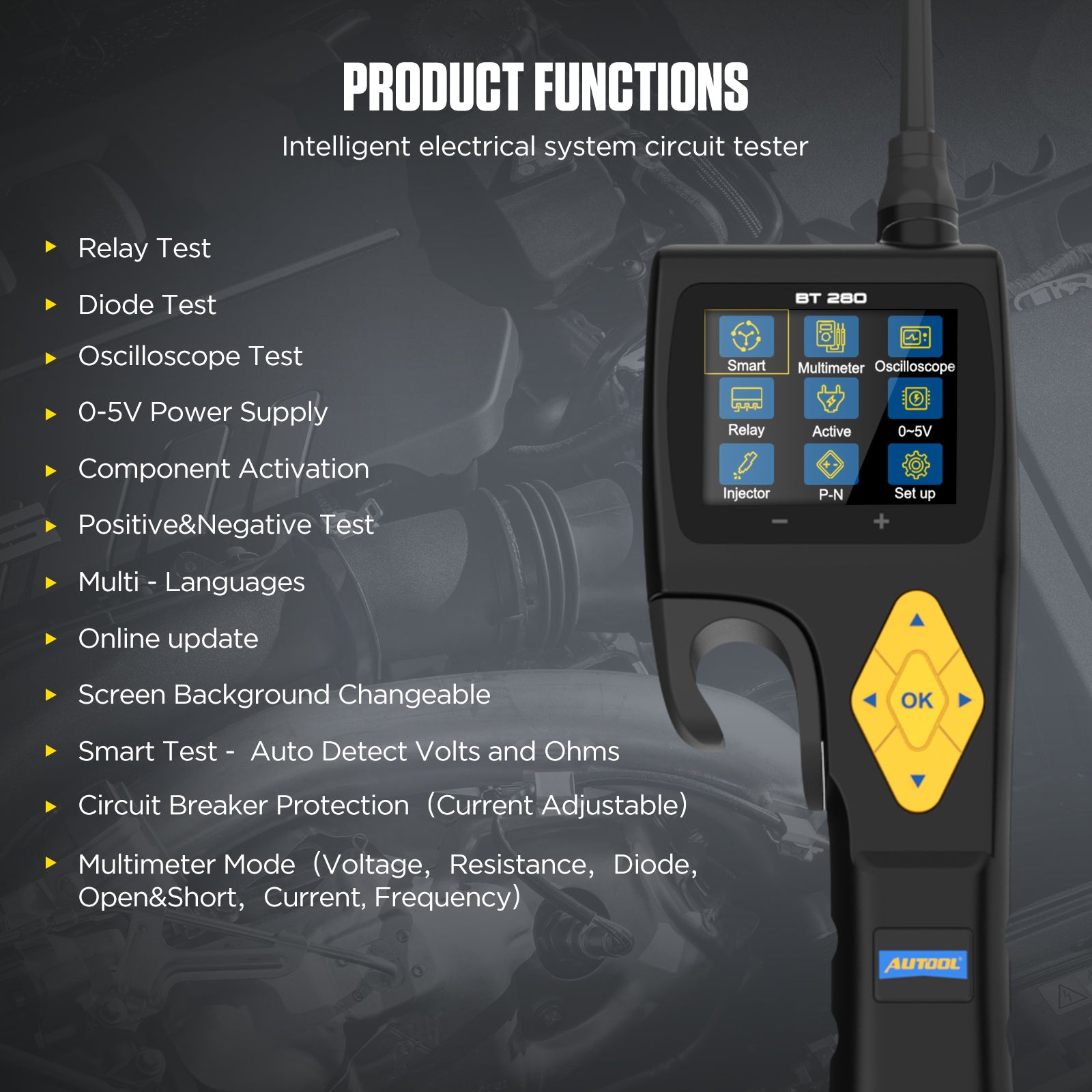BT280 Battery Tester function
