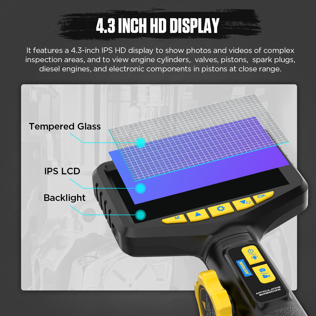 AUTOOL SVB305 Borescope Inspection Camera 5-inch 1080P