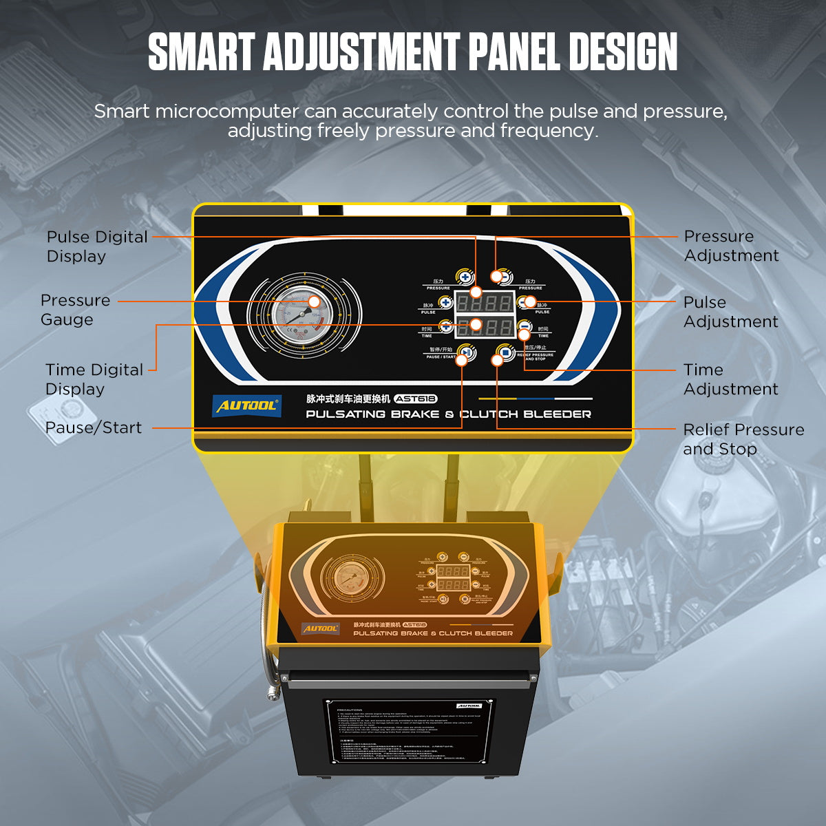 AUTOOL AST618 Brake Fluid Flush 4 Wheel Oil Change