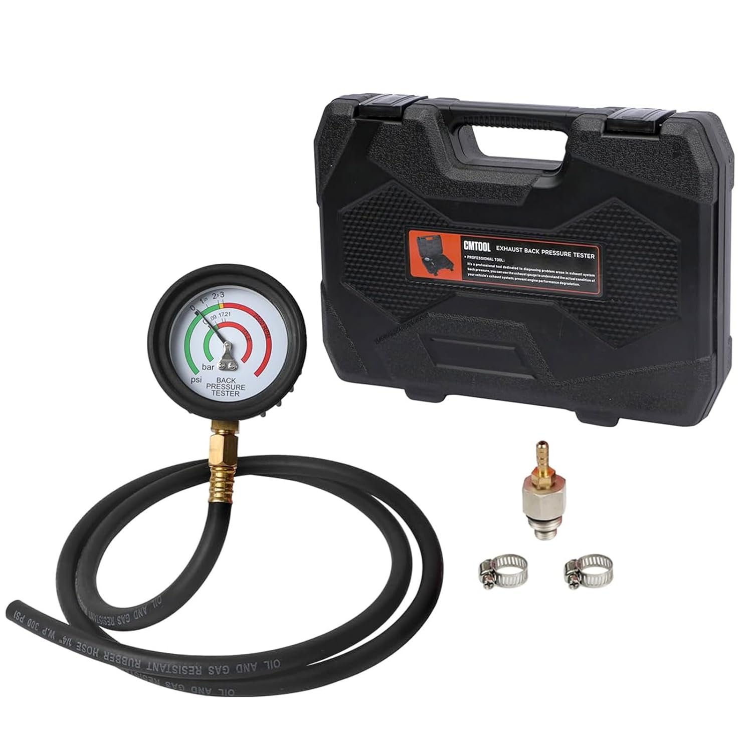 CMTOOL Exhaust Back Pressure Tester Kit with Carrying Case