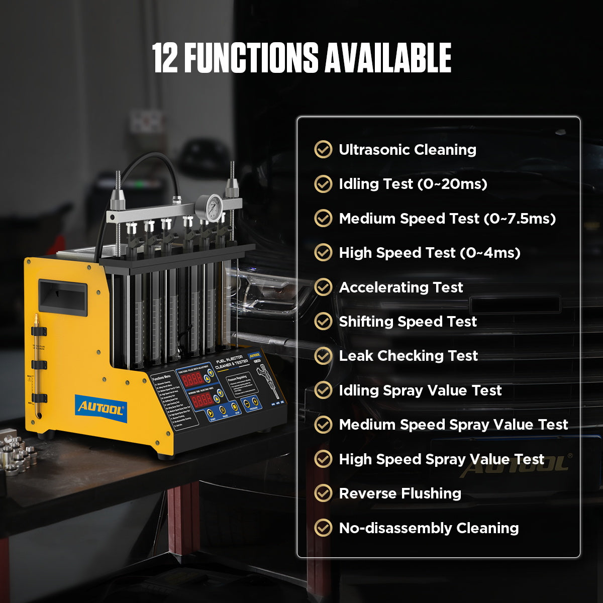 AUTOOL CT200 Ultrasonic Fuel Injector Cleaner