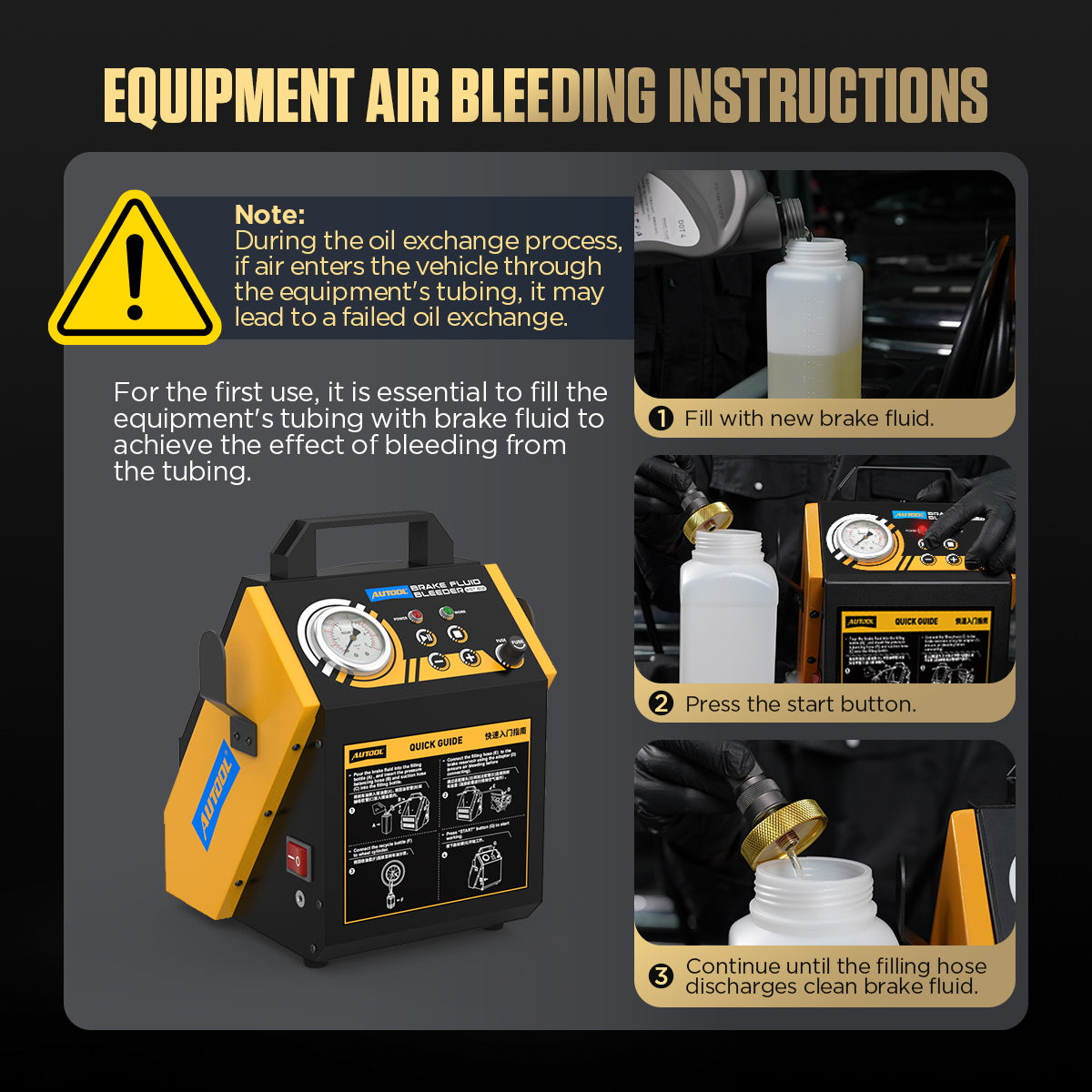 AUTOOL AST612 Car Pulsating Brake Oil Changer