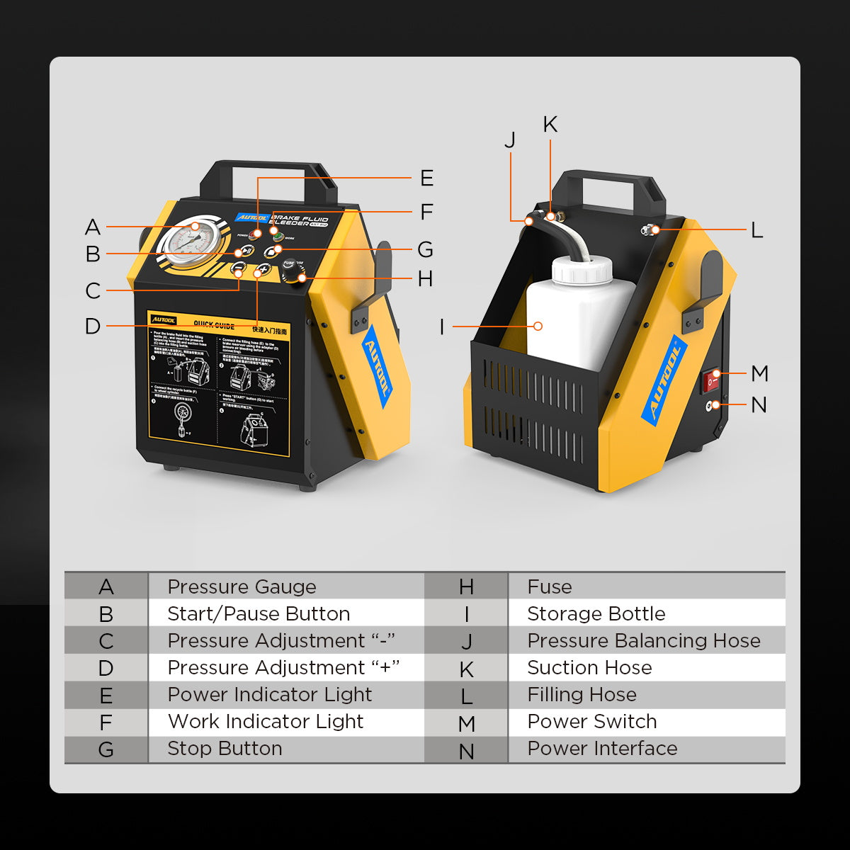 AUTOOL AST612 Car Pulsating Brake Oil Changer