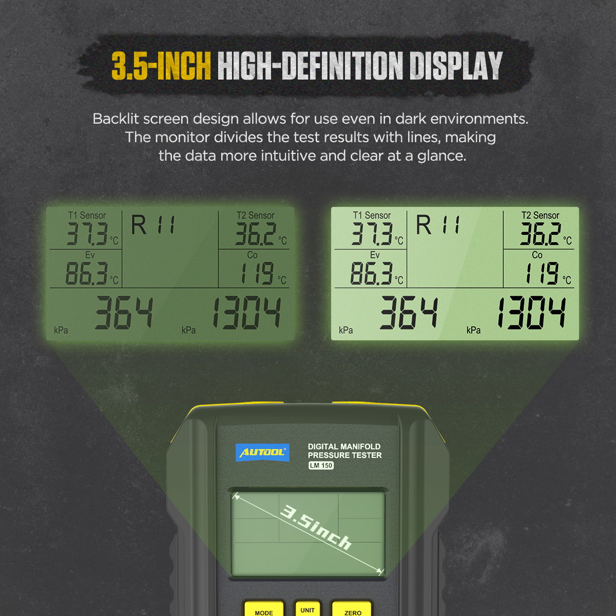 AUTOOL LM150 Digital Manifold Gauges Digital AC Gauges