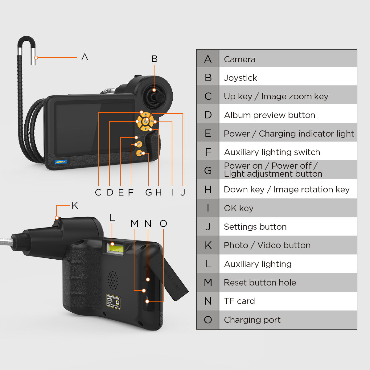 AUTOOL SVB405 Automotive Engine Borescope Camera
