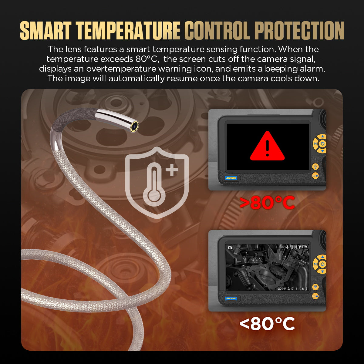 AUTOOL SVB408 Automotive Engine Borescope Camera