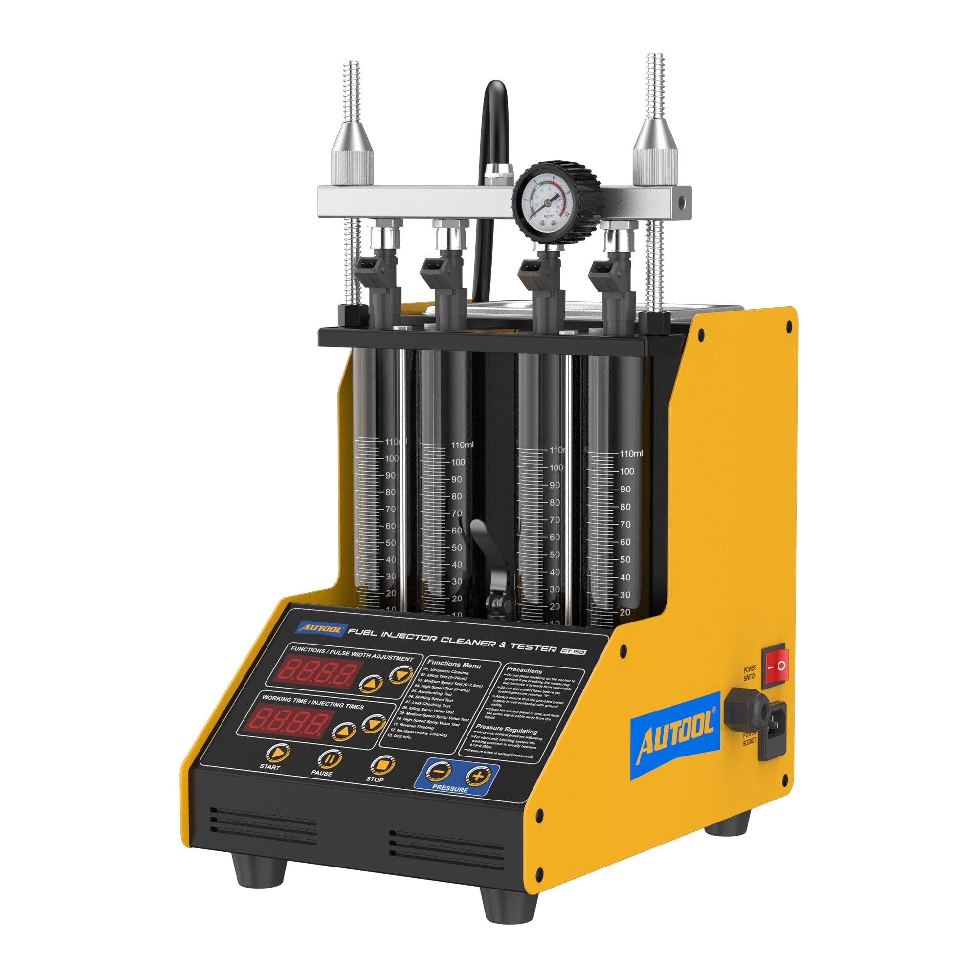 AUTOOL Ultrasonic Fuel Injector Cleaner Tester Support Petrol Motorcycle