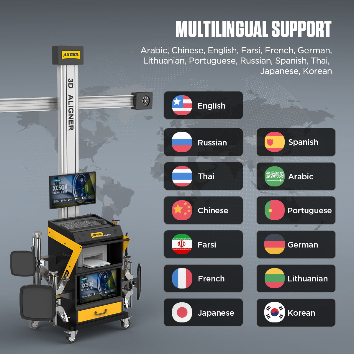 AUTOOL XC508 Wheel Alignment Equipment
