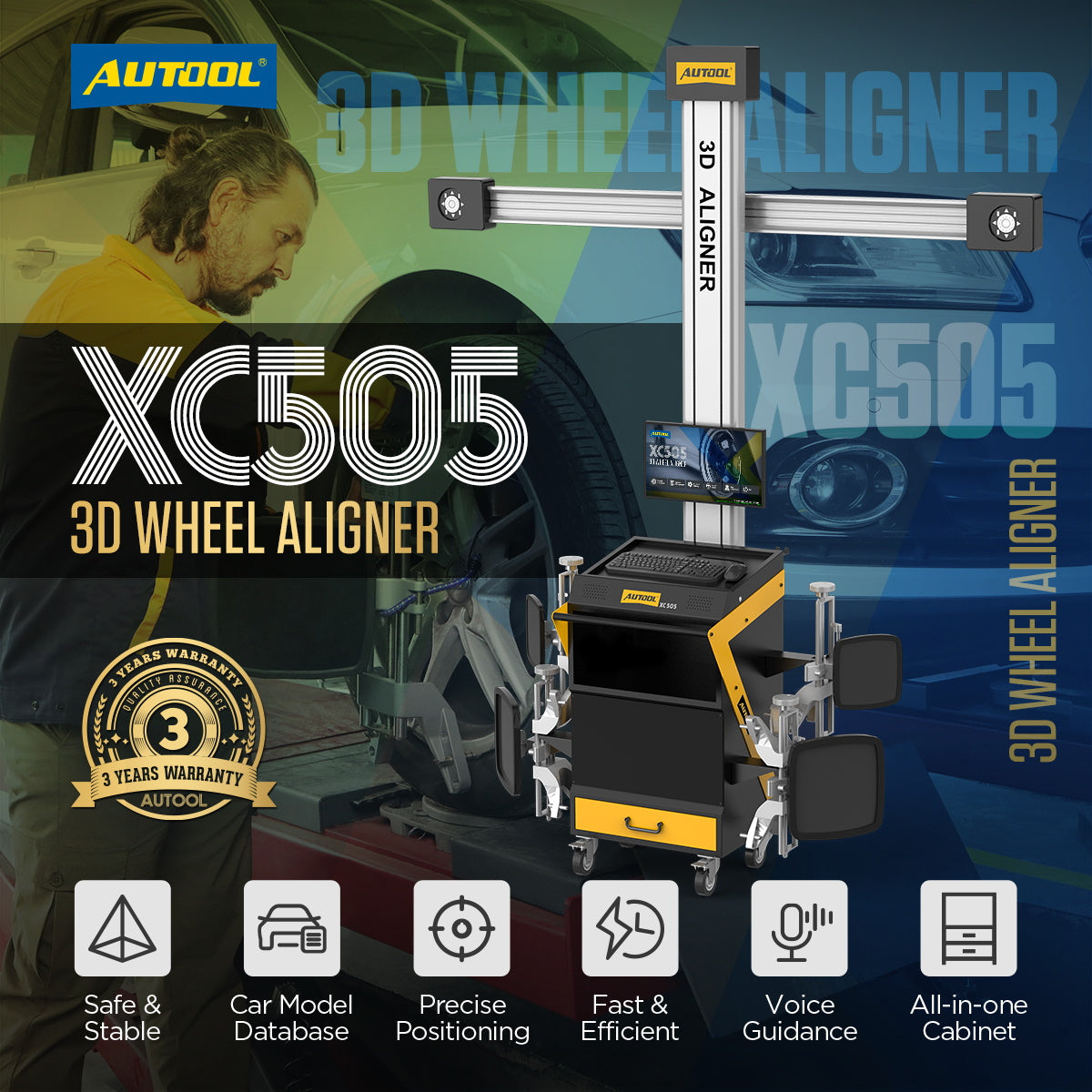 AUTOOL XC505 Wheel Alignment Machine
