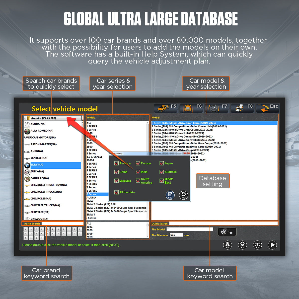 AUTOOL XC505 Wheel Alignment Machine