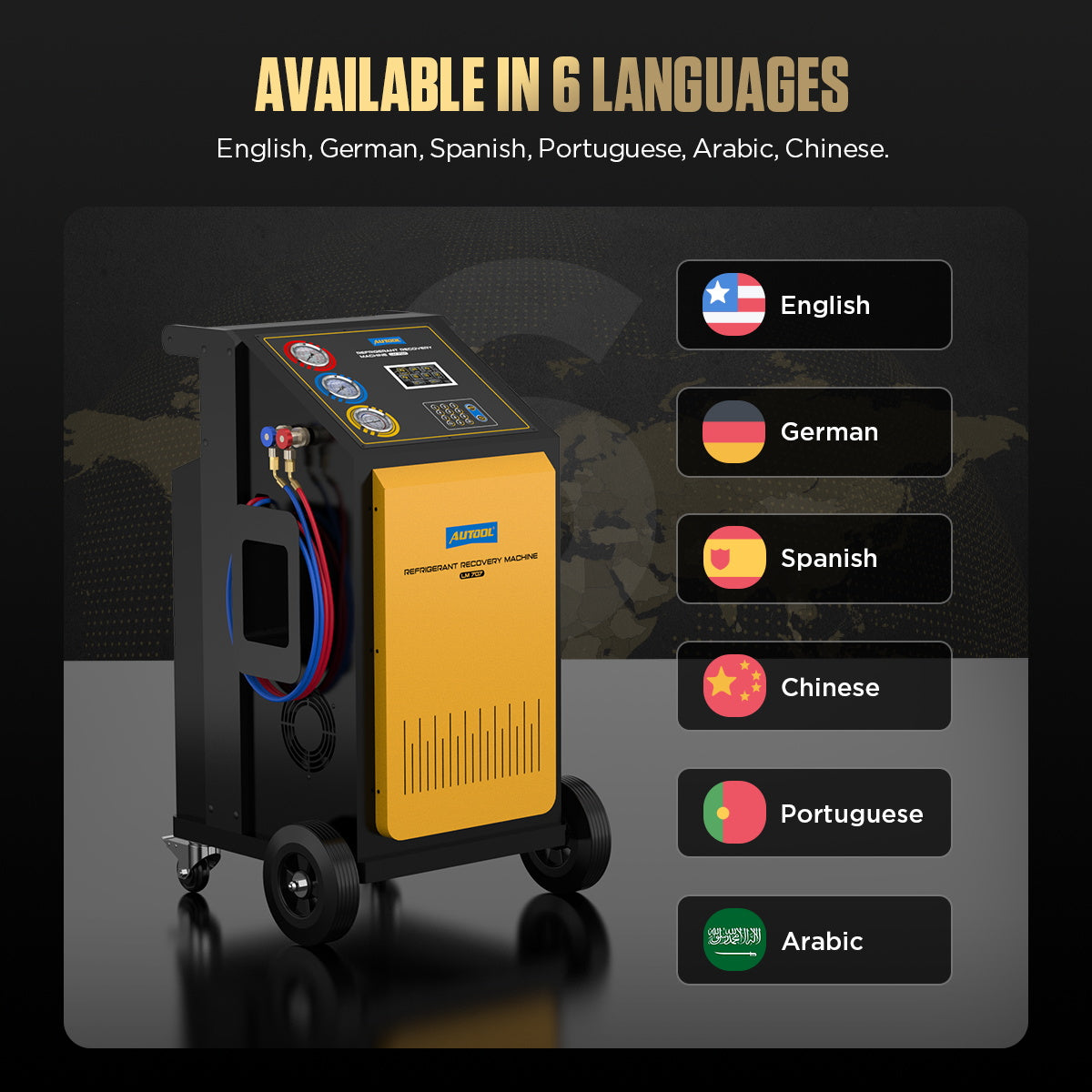 AUTOOL LM707 Refrigerant Recovery Machine