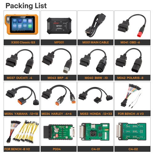 OBDSTAR X300 Classic G3 Key Programmer + ECU/TCU/BCM Flasher License with Checksum Correction