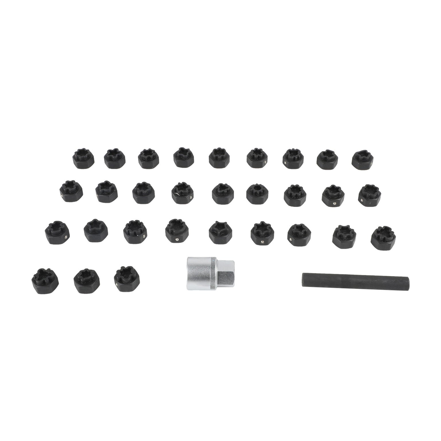 MRCARTOOL 32PCS Locking Wheel Nut Removal Tool for Benz