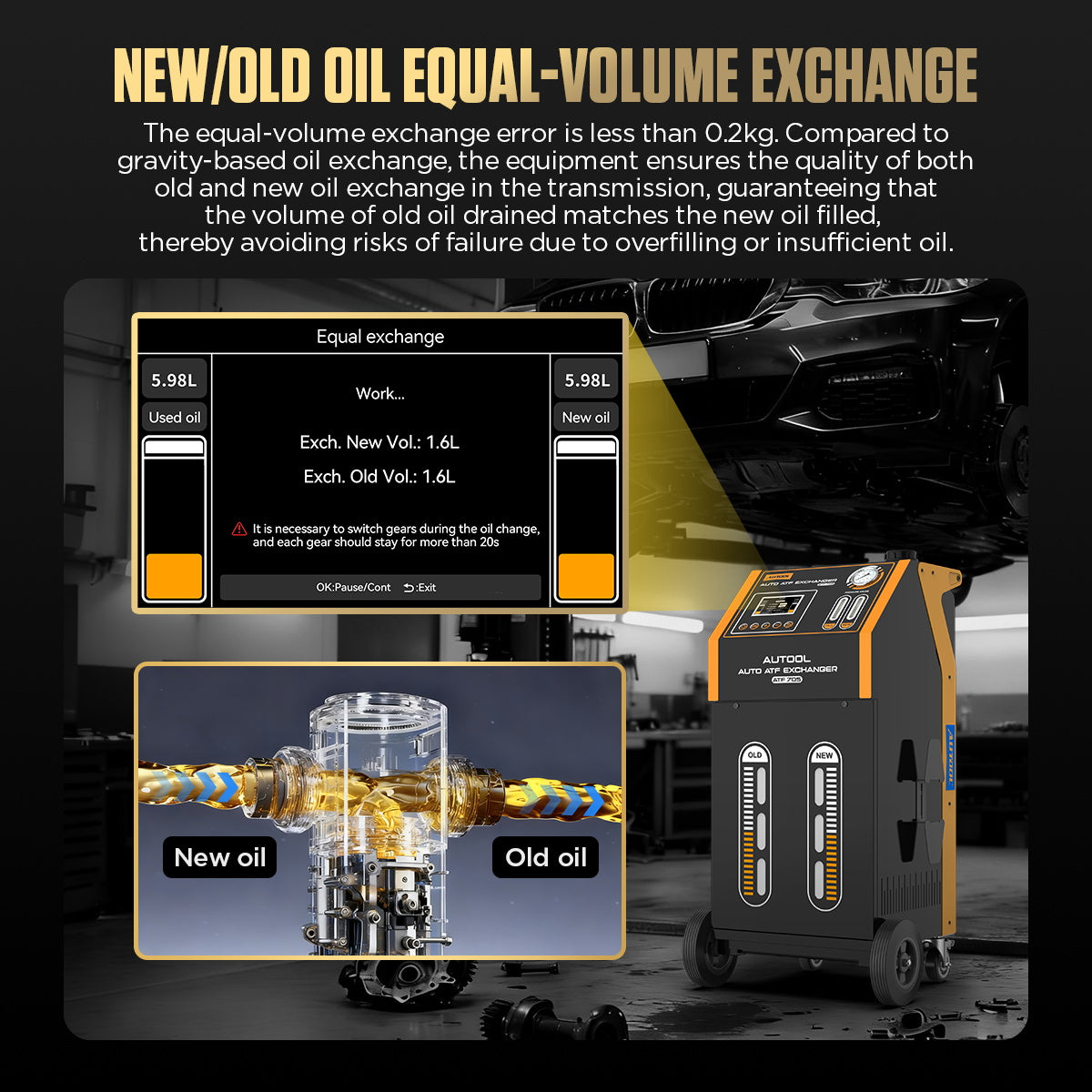 AUTOOL ATF705 Transmission Fluid Exchanger