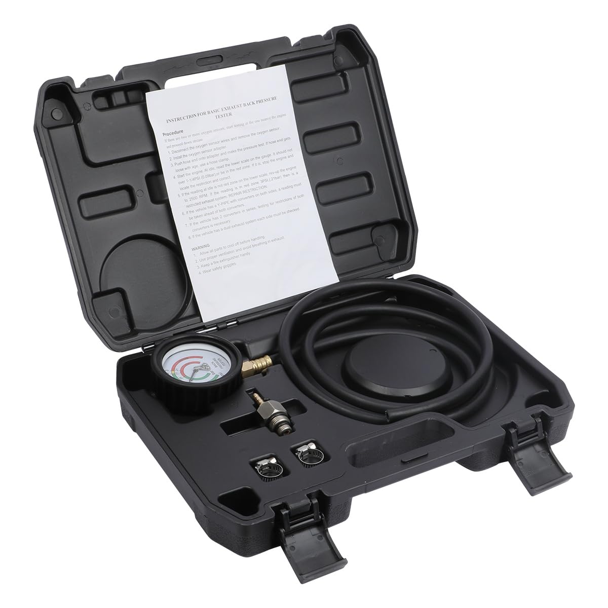 CMTOOL Exhaust Back Pressure Tester Kit with Carrying Case