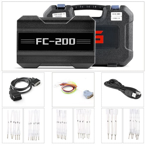 Full Version CG FC200 ECU Programmer with Solder Free Adapters Set 6HP & 8HP MSV90 N55 N20 B48 B58