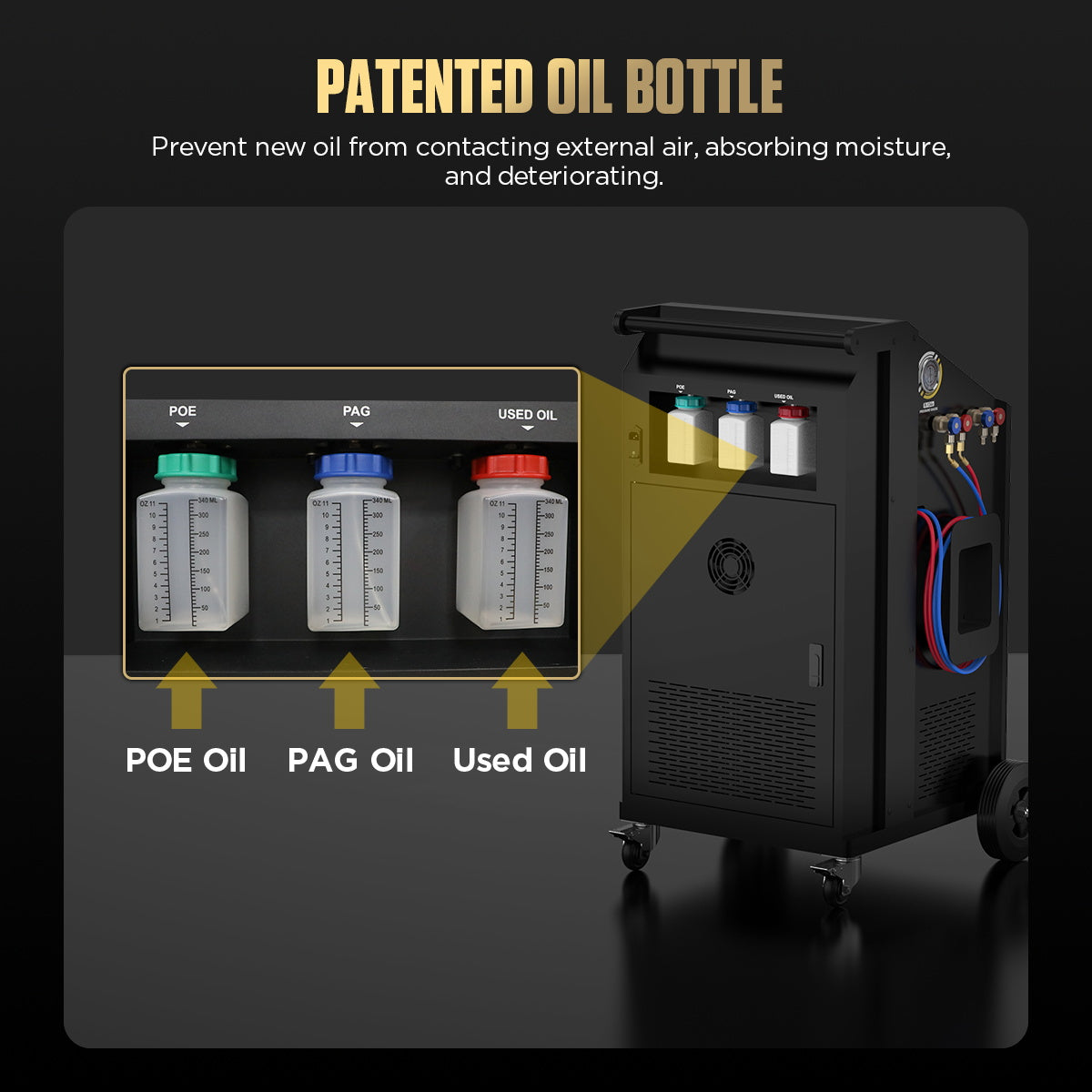 AUTOOL LM708 Automotive Refrigerant Freon Recovery Machine
