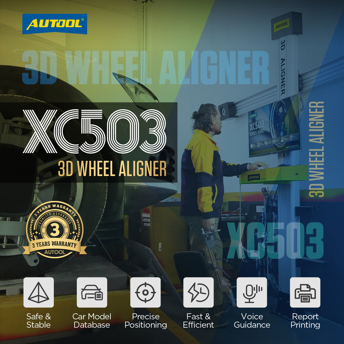 AUTOOL XC503 Tire Alignment Tool