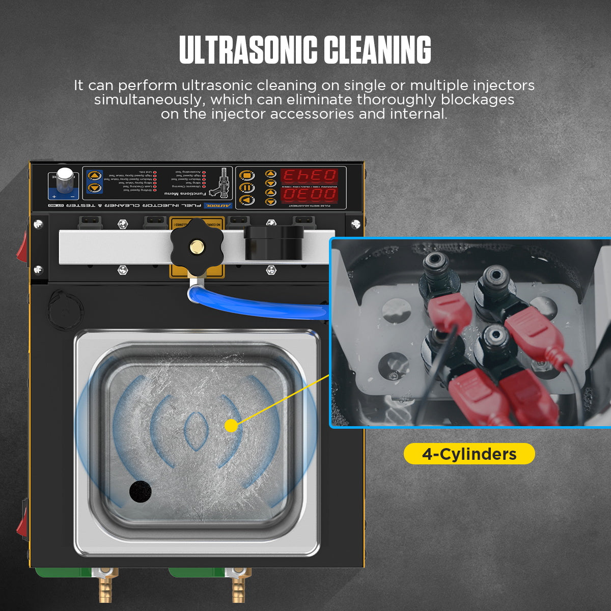 AUTOOL CT160 Fuel Injector Tester & Heating Ultrasonic Cleaner Machine