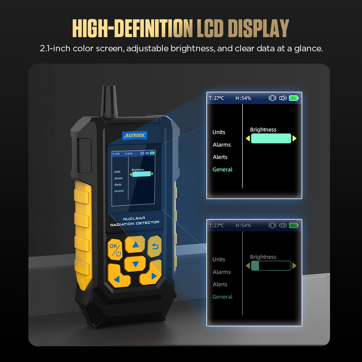 AUTOOL ND300 Geiger Counter Nuclear Radiation Detector Portable Handheld Beta Gamma X-ray