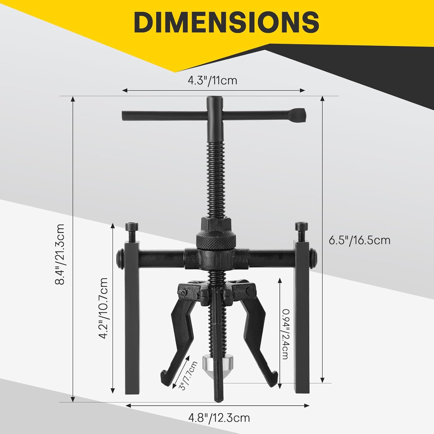 3 Jaw Inner Bearing Puller Set | Blind Bearing Puller Set, Bushing Gear Extractor Wheel Bearing Puller Kit - Heavy Duty Pilot Gear Extractor for Motorcycle, Car, and SUV