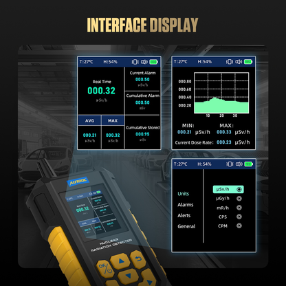 AUTOOL ND300 Geiger Counter Nuclear Radiation Detector Portable Handheld Beta Gamma X-ray