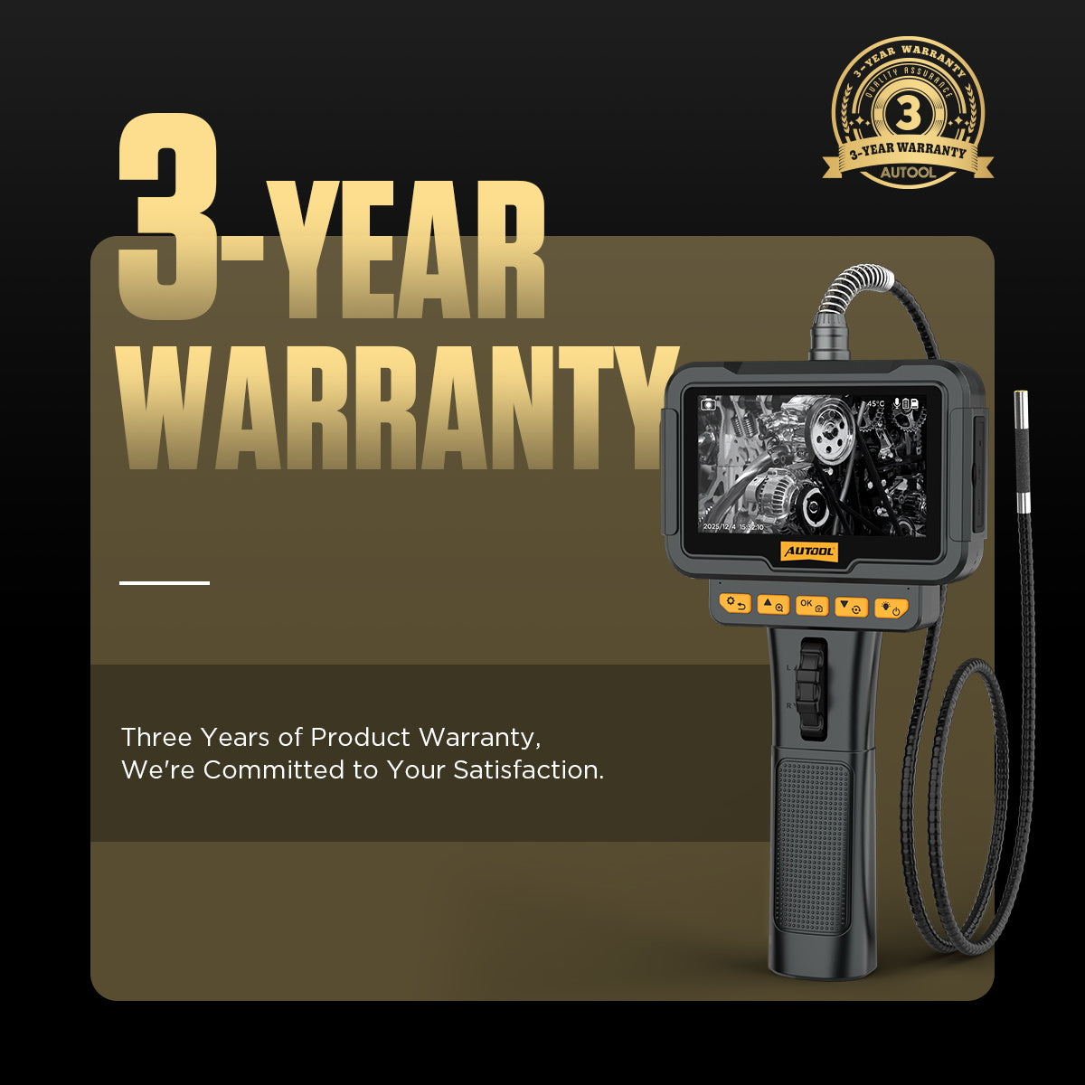 AUTOOL SVB208 HD Automotive Borescope Camera