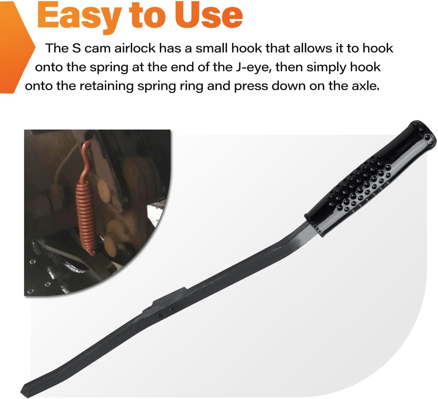 S-Cam Air Brake Spring Tool for Heavy Duty Tractors & Trailers Brake Shoes Semi Truck Brake Spring Tools Replace 5081 Air Brake Spring Tool