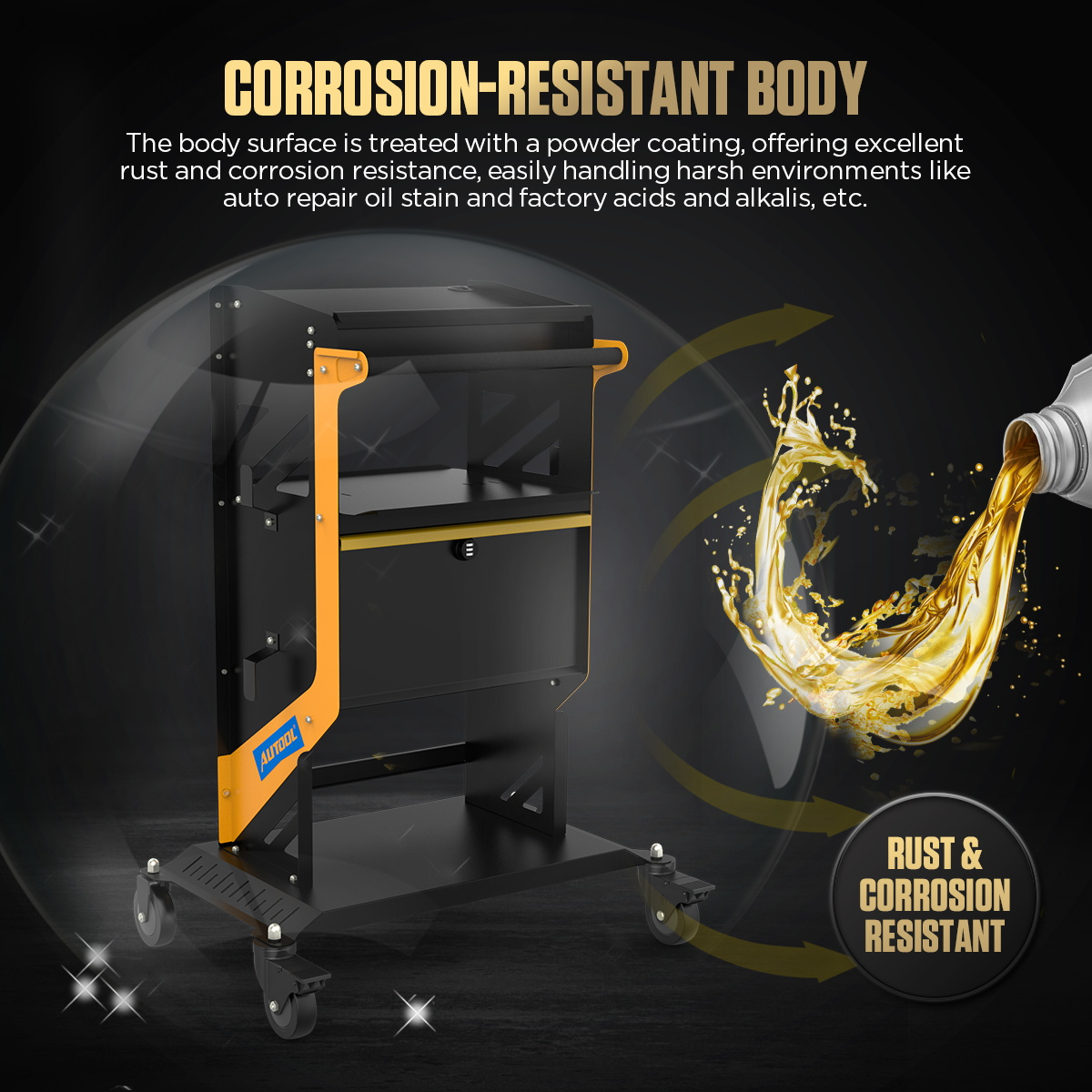 AUTOOL T25 Mechanic Tool Cart with Wheels Utility Cart