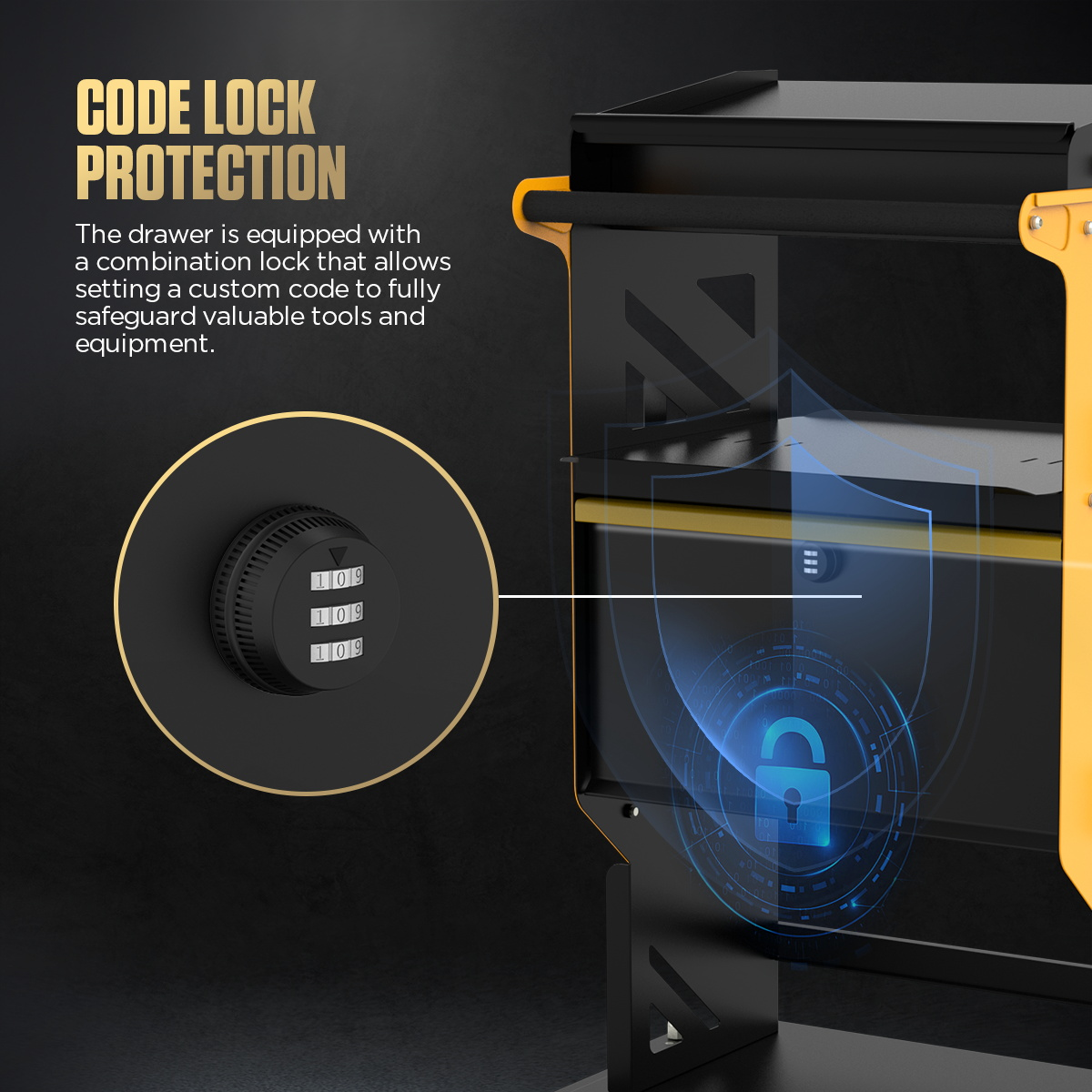 AUTOOL T25 Mechanic Tool Cart with Wheels Utility Cart