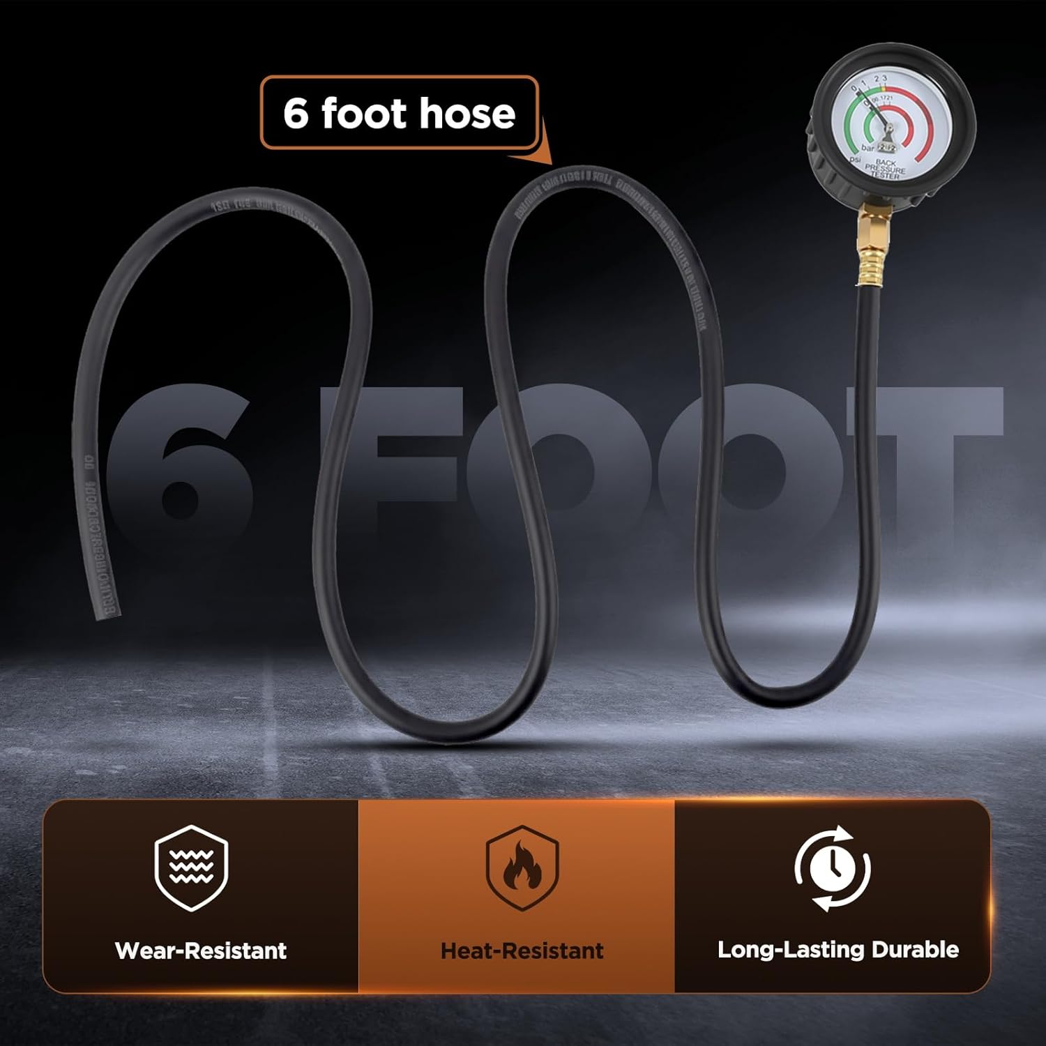 CMTOOL Exhaust Back Pressure Tester Kit with Carrying Case