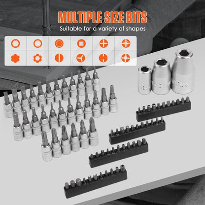 219PCS Steel Mechanics Tool Set Socket Wrench Kit For Auto Repair. Home, Garage
