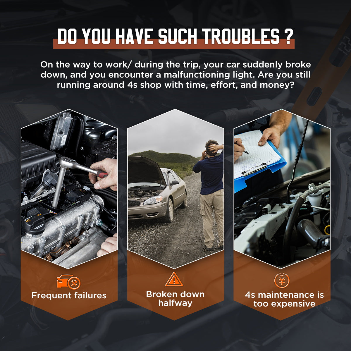 CMTOOL P50 multifunctional vehicle voltage tester 12v