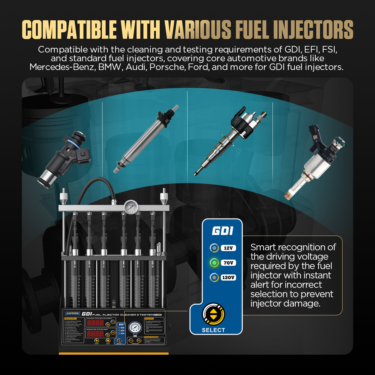 Ultrasonic Fuel Injector Cleaner