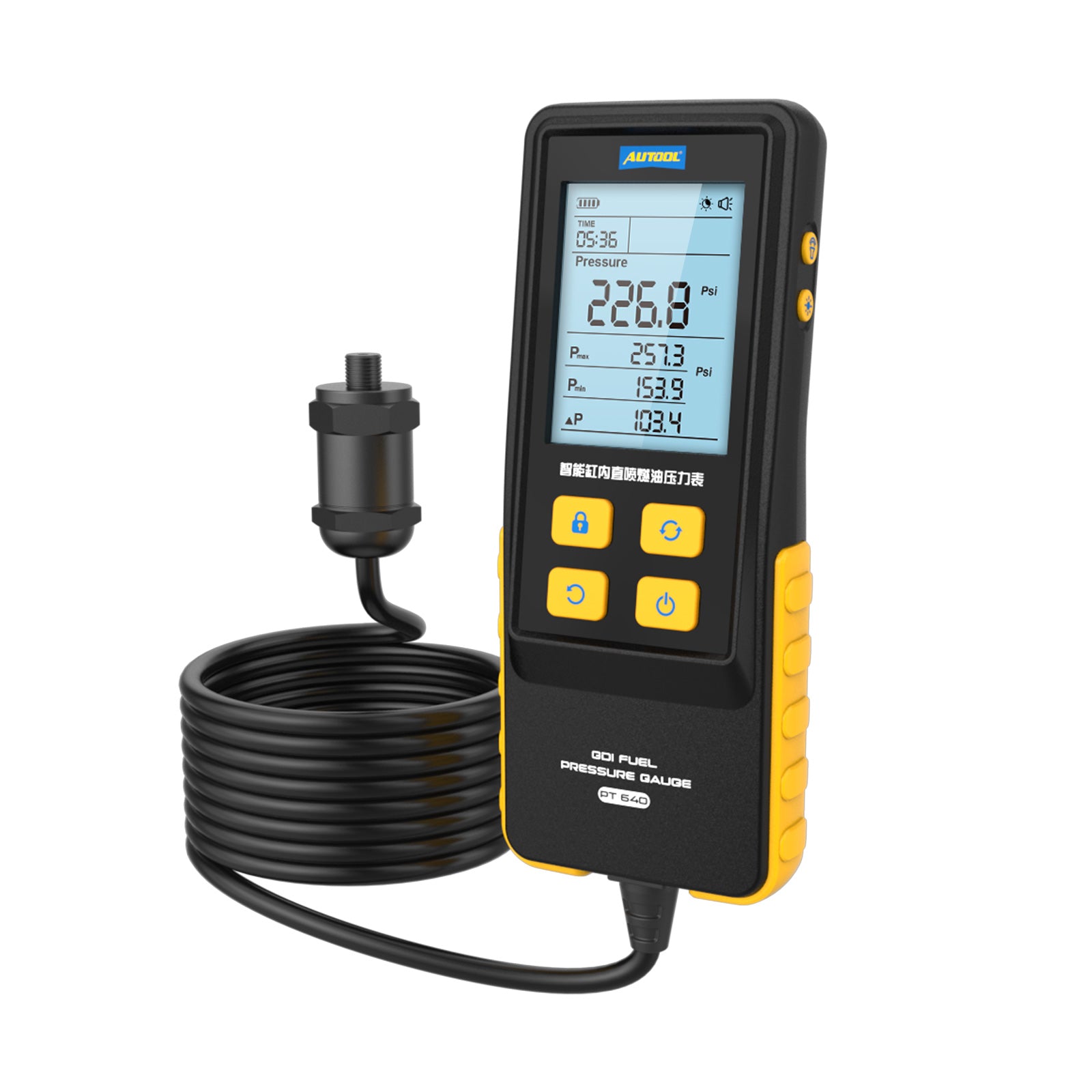 AUTOOL PT640 GDI Fuel Pressure Gauge