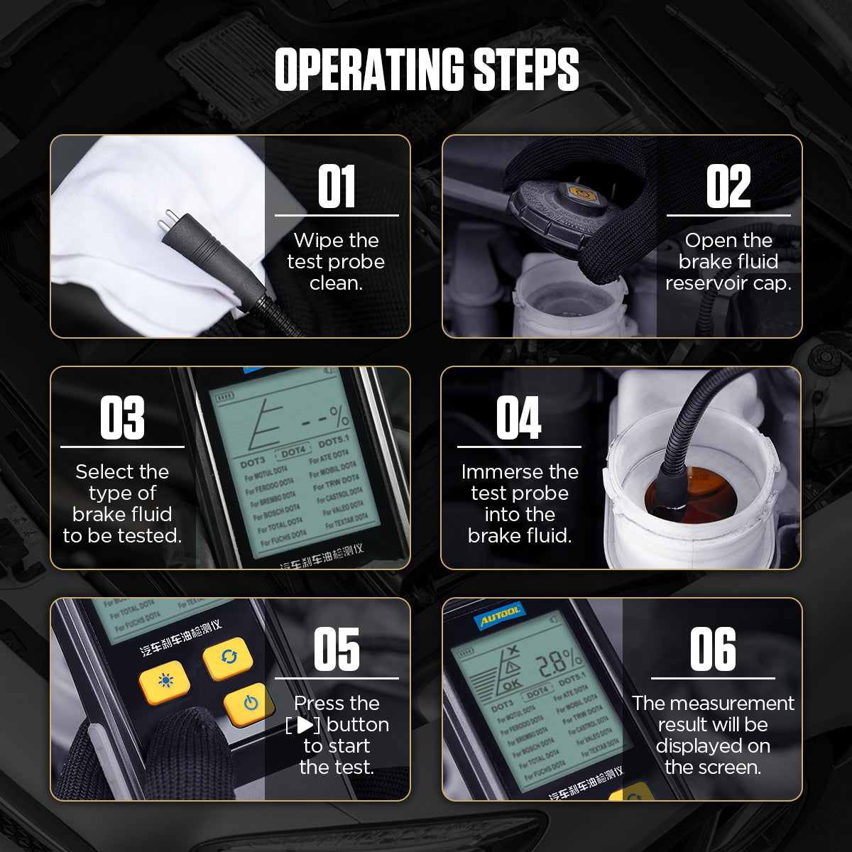 AUTOOL AS502 brake fluid moisture tester