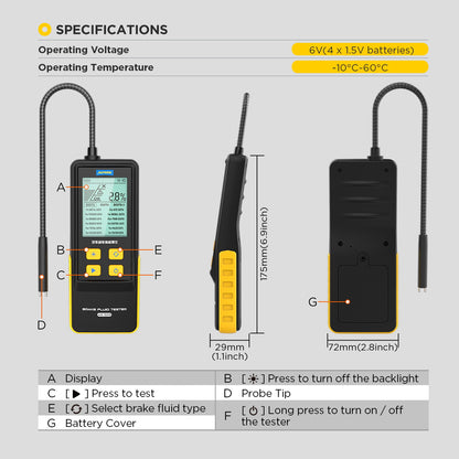 AUTOOL AS502 brake fluid moisture tester