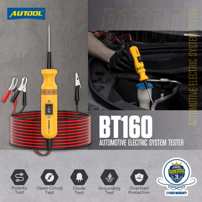 AUTOOL BT160 Car Circuit Tester Introduction