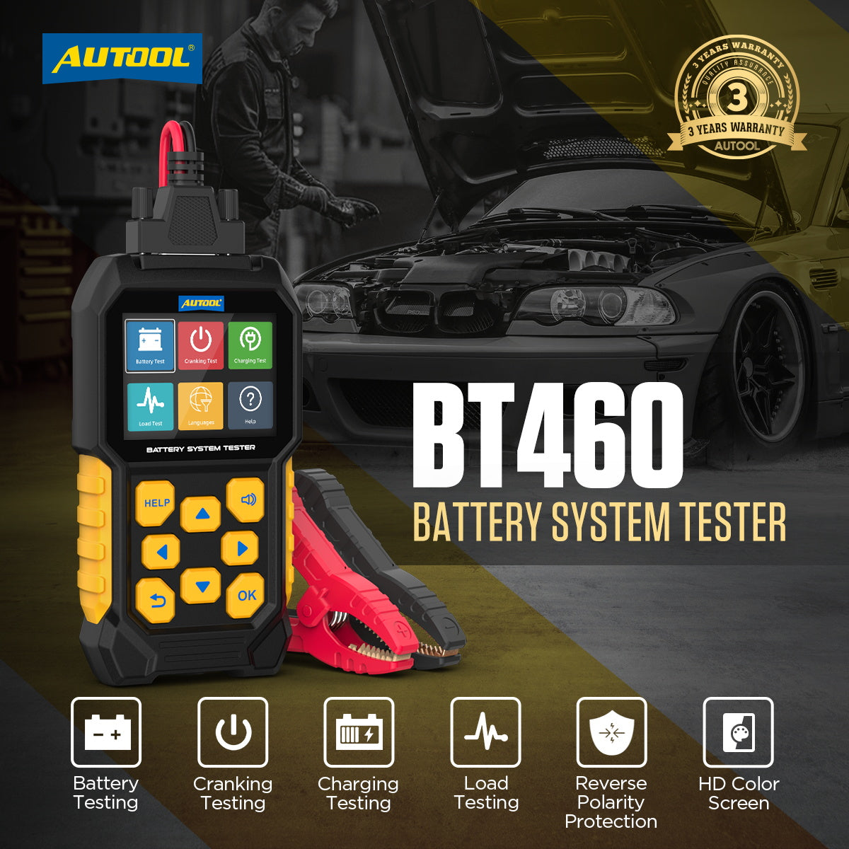 AUTOOL BT460 Car Battery Tester