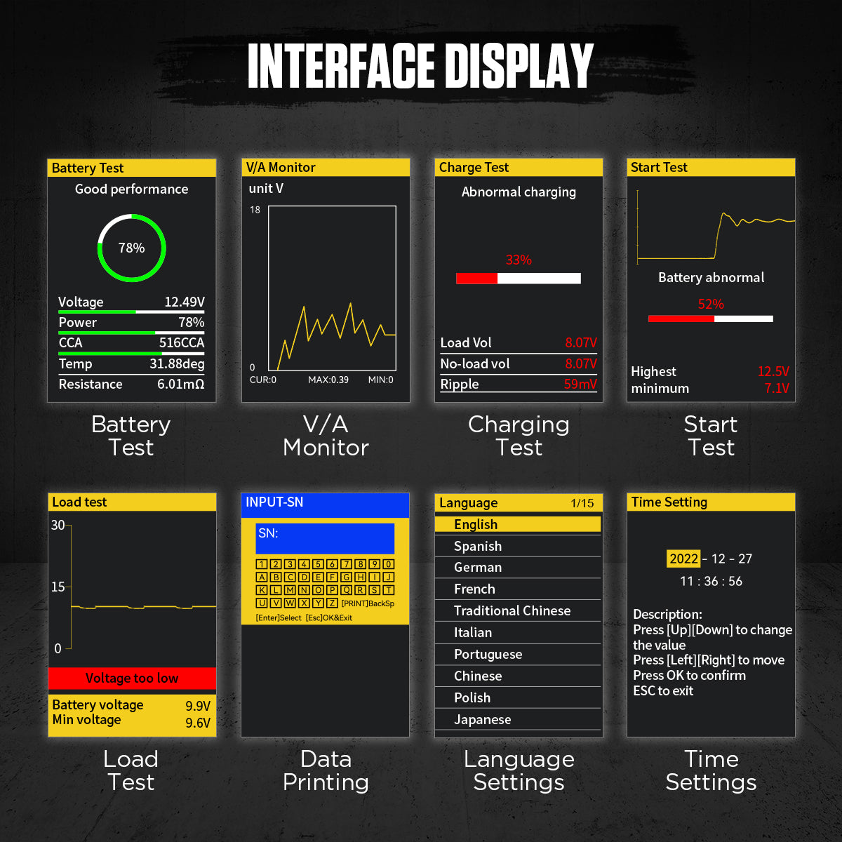 AUTOOL BT880 car battery tester2