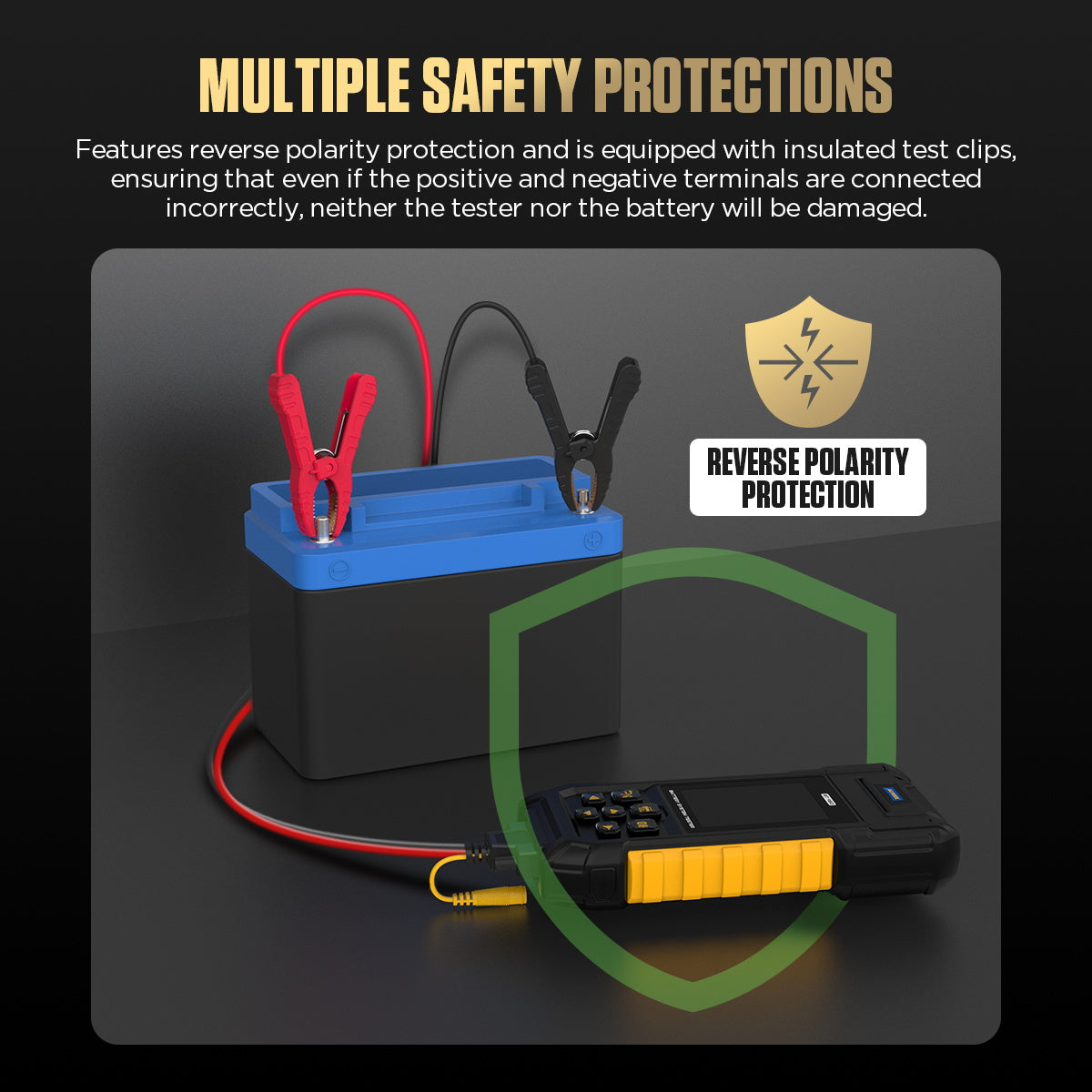 AUTOOL BT960 Car Battery Tester Multiple Protection
