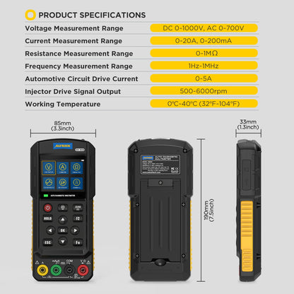 AUTOOL DM303 Digital Multimeter Portable Toolbox specification