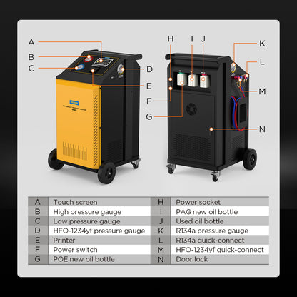 AUTOOL LM708 Freon Recovery Machine